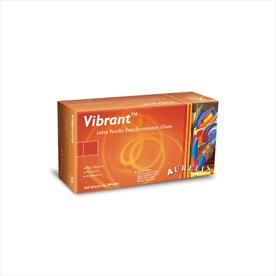 Aurelia Vibrant Latex PF Glovesx100 M