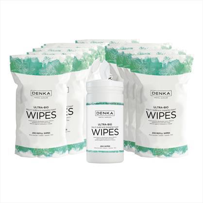 UltraBio Wipe Kit - Mint 12 refills + 1 Empty Tub