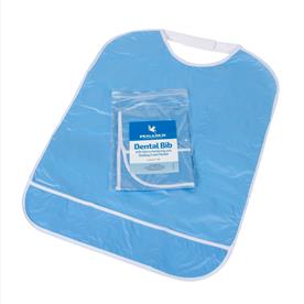  Reusable Dental Bib With Velcro Fastening - Blue