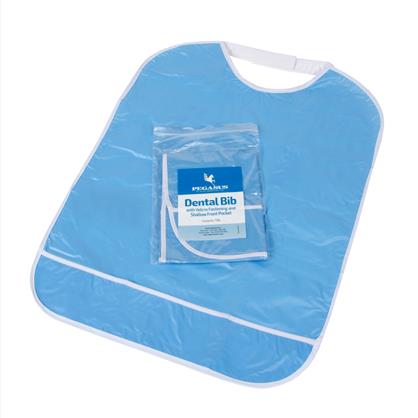 Reusable Dental Bib With Velcro Fastening - Blue