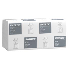 Katrin 2ply White Single Fold Paper Hand Towels x 4000 (35311) - V-Fold