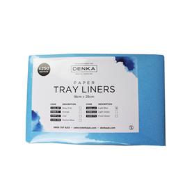 Vibrente Paper Tray Liners Light Blue x 250
