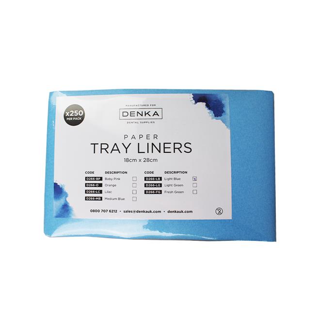 Vibrente Paper Tray Liners - Light Blue x250