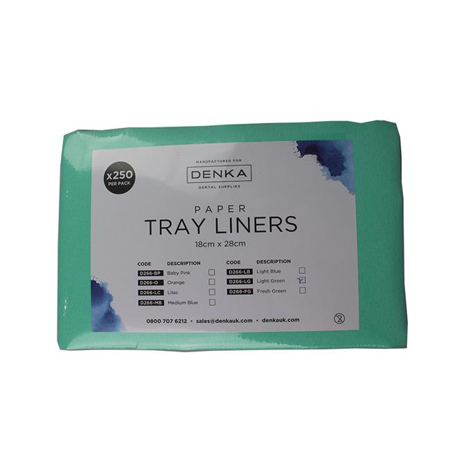 Vibrente Paper Tray Liners - Light Green x250