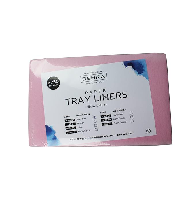 Vibrente Paper Tray Liners - Baby Pink x250
