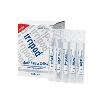 Irripod Sterile Saline Pods - 20ml x 25