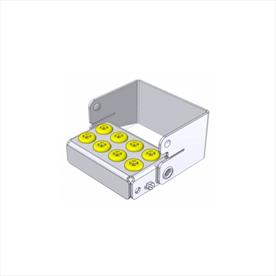 Nichrominox PlugIn Bur Holder 8 Holes - Yellow