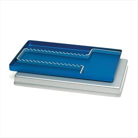 Aluminium Solid Tray 28cm x 18cm Blue