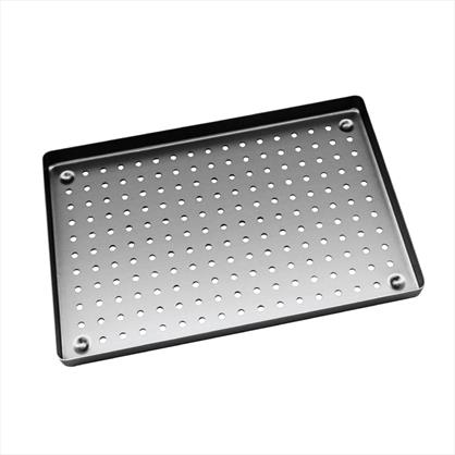 Aluminium Tray 28cm x 18cm (Perforated) Silver