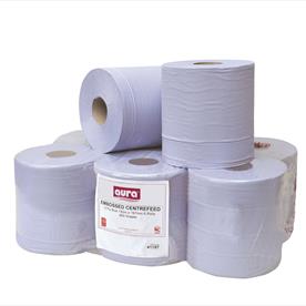 Centrefeed Roll - Standard 2 ply Blue 150m x 6