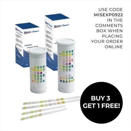 Mission Expert Reagent Strips - 10 Tests  x 100