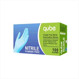 Qube Powder Free Nitrile Gloves - S x 100
