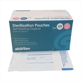 Skilflex Sterilisation Pouch 57mm x 100mm x200