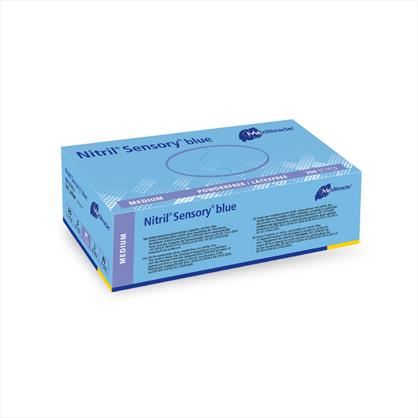 Sensory Blue Nitrile Gloves - Medium x 200