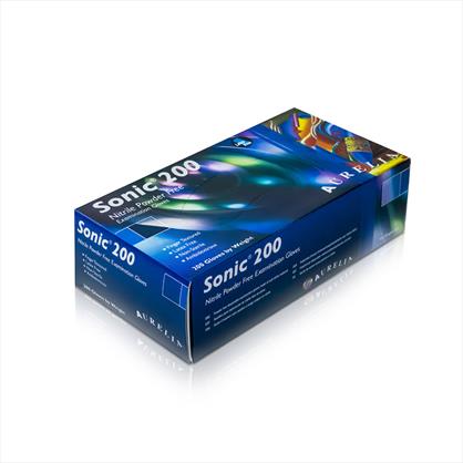 Sonic Powder Free Nitrile Gloves - Medium x 200