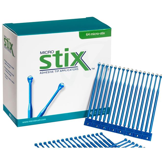 Microbrush Micro-Stix Original Hold Blue x 64