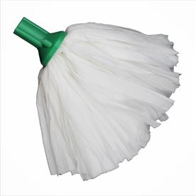 Big White Exel Mop Head Push Fit - Green