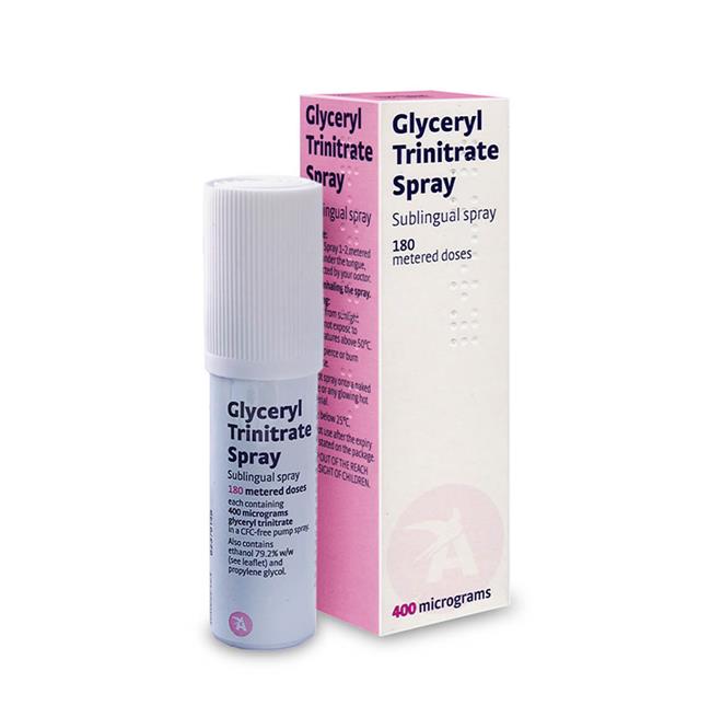 Glyceryl Trinitrate (GTN) Spray - 400mcg