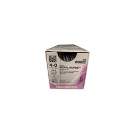 Ethicon Vicryl Rapide Braided Undyed Absorbable Suture 75cm 4/0 x 12