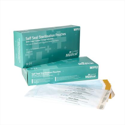 Self Seal Sterilisation Pouch - 250mm x 440mm x200