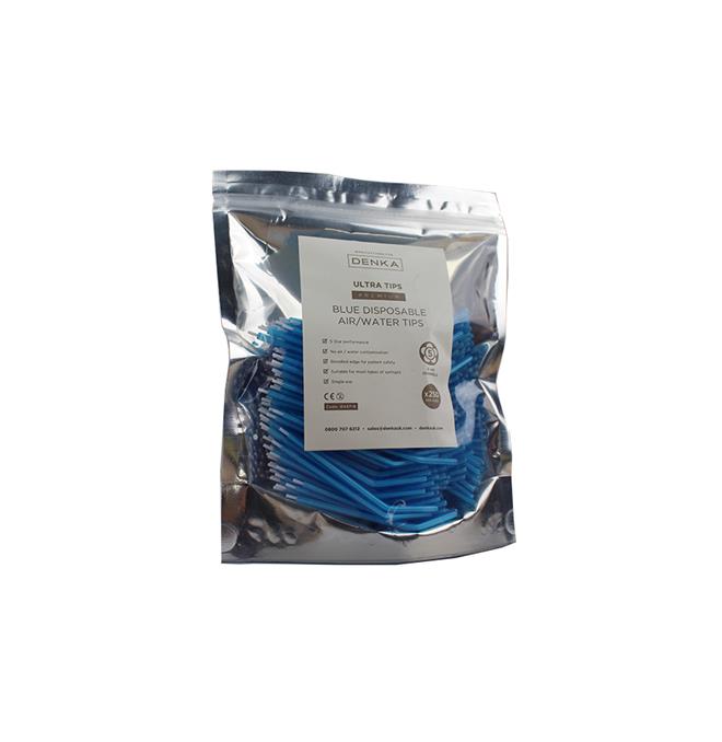 Premium Disposable 3-in-1 Air/Water Tips - Blue x 250