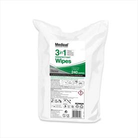 Medipal 3in1 Disinfectant Surface Wipes - 240 Refill