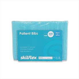 Skilflex Patient Bibs - Blue - Box of 500