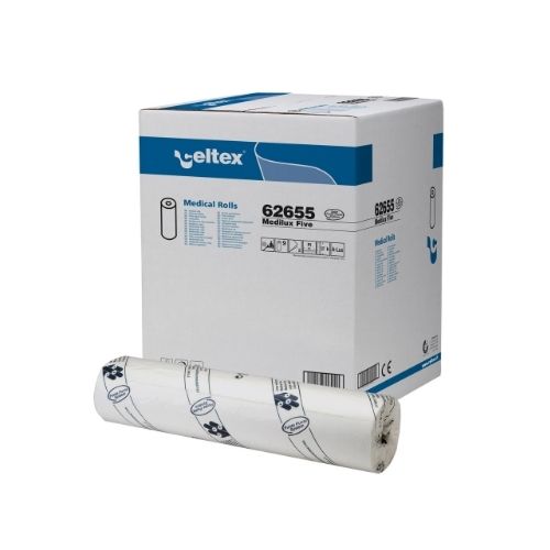 20 Inch Couch Roll 50m - Premium 2ply White (132 sheets x 9 rolls)