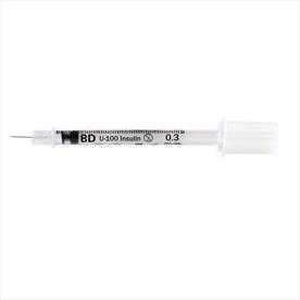 BD Insulin Syringe M/Fine - 0.3ml 30Gx8mm x 100