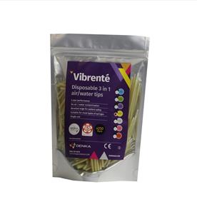 Premium Disposable 3-in-1 Air/Water Tips - Yellow x 250