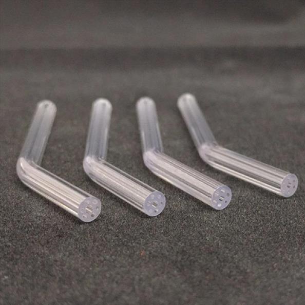 Disposable Flat-End 3 In 1 Tips Short - Clear 60mm x 250