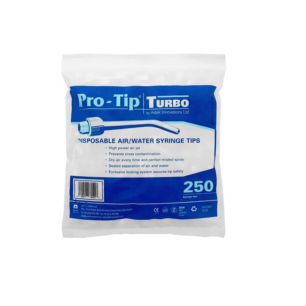Pro-Tip Turbo Syringe Tips Disposable Air/Water 3 in 1 Tips - x 250
