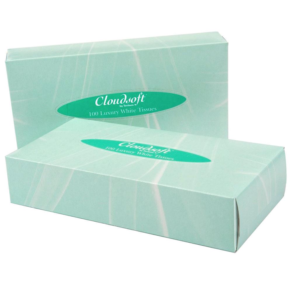 Facial Tissues Luxury 2ply White - 100 sheets x 36 boxes