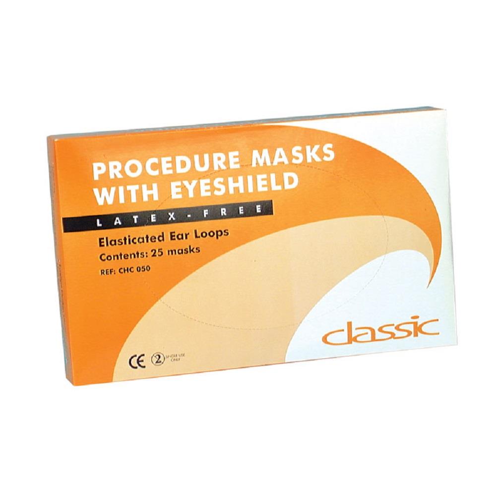  Blue Loop Procedure Mask with Eyeshield x 25