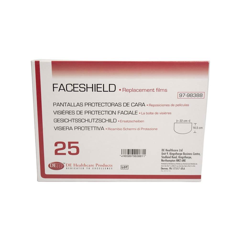 DEHP Face Visors Refill Pack x 25