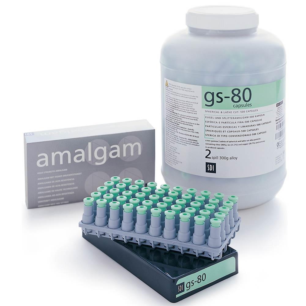 GS-80 Admix Dental Alloy Capsules - Admix 1 Spill - Regular Set x 50