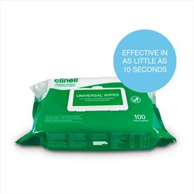 Clinell Universal Wipes - Spunlace Pack x 100