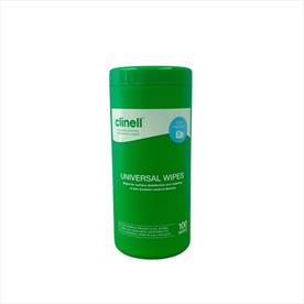 Clinell Universal Sanitising Wipes - Tub x 100