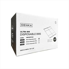 Denka Film Backed Blue Bibs x 500