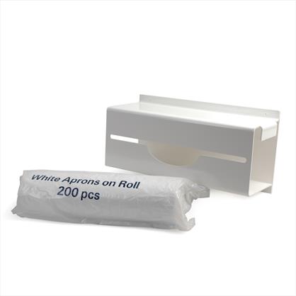 Polythene Disposable Aprons On a Roll - White x200