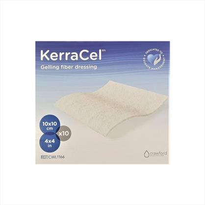 Kerracel Fibre Dressing Non-Adhesive 10x10cm x 10 
