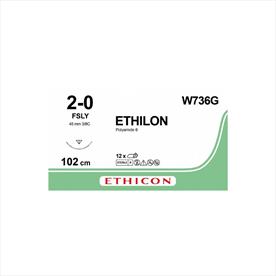 Ethilon Suture 2-0 Black 100cm x 12