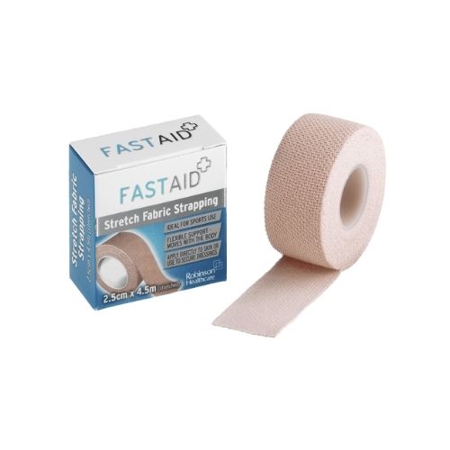 ME1329  FastAid Strapping 2.5cm x 4.5m Stretch Fabric