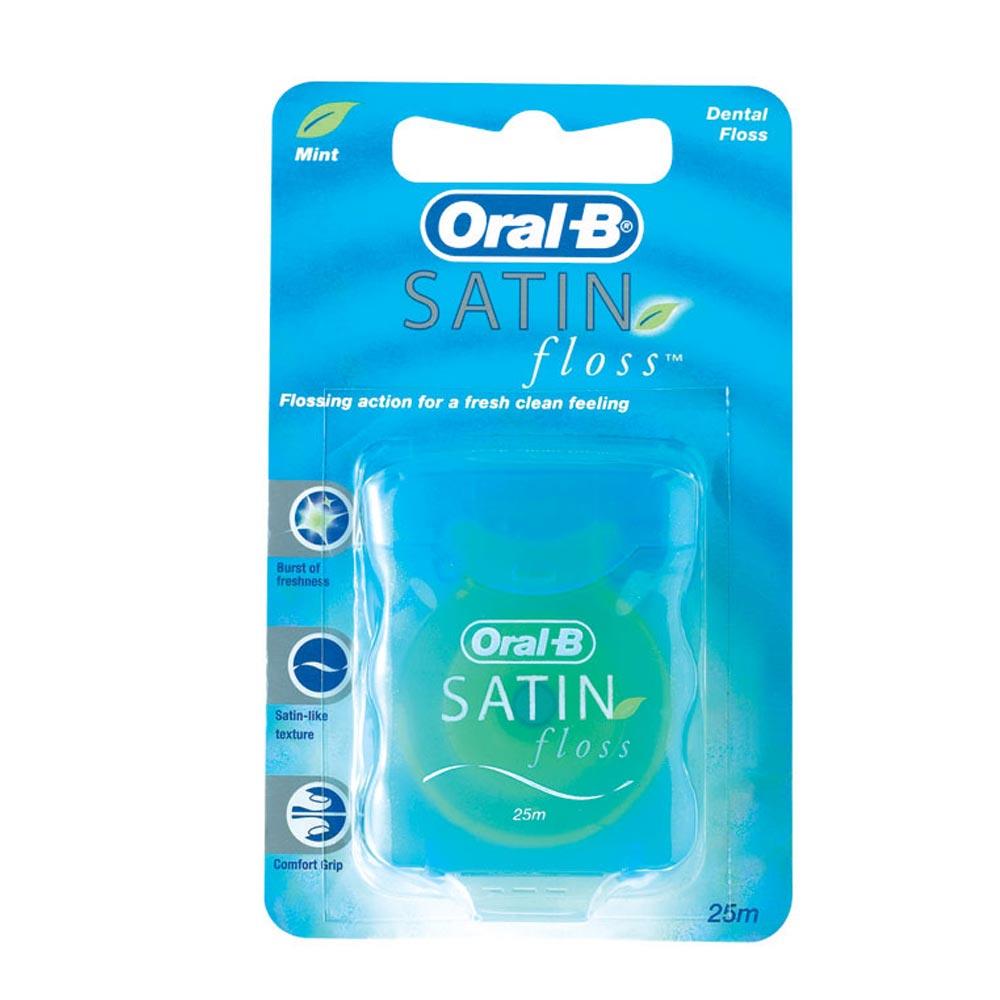 Oral B Satin Floss - Mint x 12